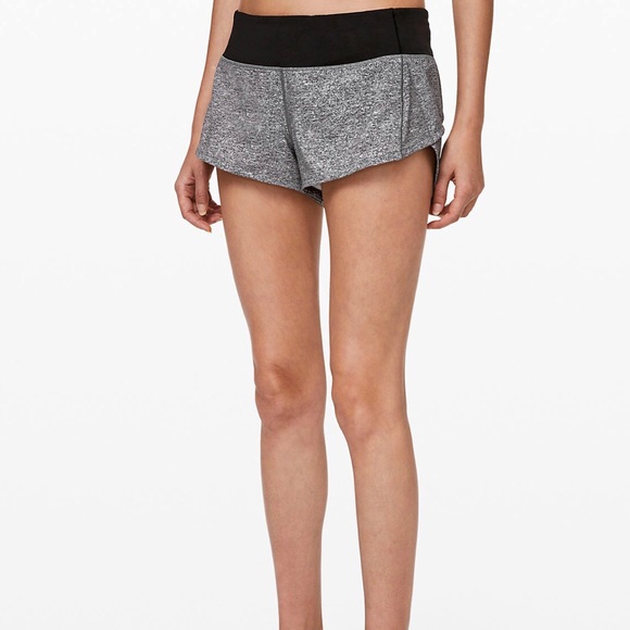 Grey Lululemon Speed Up Shorts - Picture 1 of 3